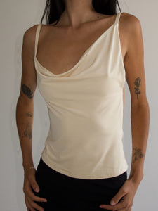 Asymmetric Cream Top